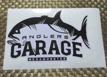 LR魚形ST■激渋ANGLERS GARAGESアングラーズガレージ　釣り　FISHINGフィッシング　魚　メガモンスターステッカー　シール■防水◆アメリカ_画像4