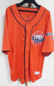 海外L橙Dynasty　Coopers Town■球場円型ロゴ/激渋■MLB ヒューストン・アストロズ Houston Astros刺繍ユニフォーム■野球◇メジャーリーグ