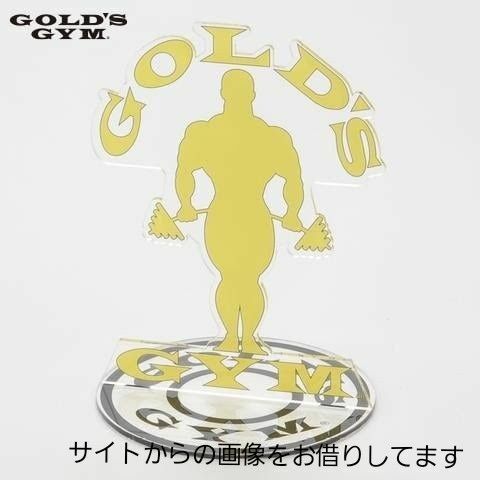 GOLD'S GYM・ゴールドジム ☆シルエットロゴアクリルスタンド 未開封 