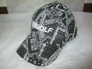 1PIU1UGUALE3 GOLF BANDANNA CAP 113 バンダナ　ベースボール　ロゴ　刺繍　キャップ　黒