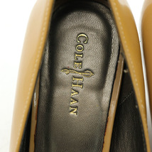 コールハーン パンプス ウェッジソール ラウンドトゥ エナメル ハイヒール ブランド シューズ 靴 レディース 7Bサイズ イエロー COLE HAAN_画像3