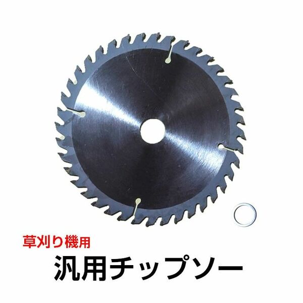 汎用チップソー 電動草刈り機用 40歯 40P 替刃 ステンレス 厚さ1.4mm 直径149.1mm 穴径変換リング付き 部品