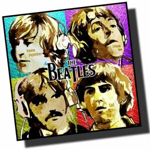 Art hand Auction ビートルズ BEATLES 海外カリスマアートパネル 木製 壁掛け ポップアート 絵画 ポスター インテリア ジョン･レノン, 美術品, 絵画, 人物画