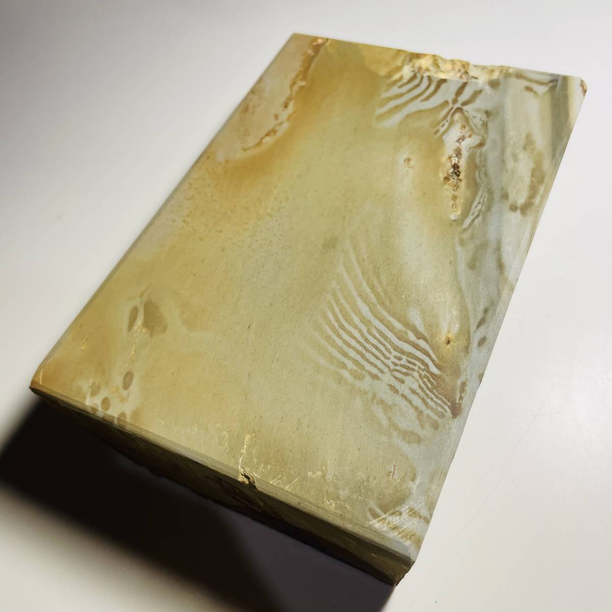 天然砥石京都赤環巻ナマズ正本山合砥仕上砥石270g(検索包丁鑿宮大工