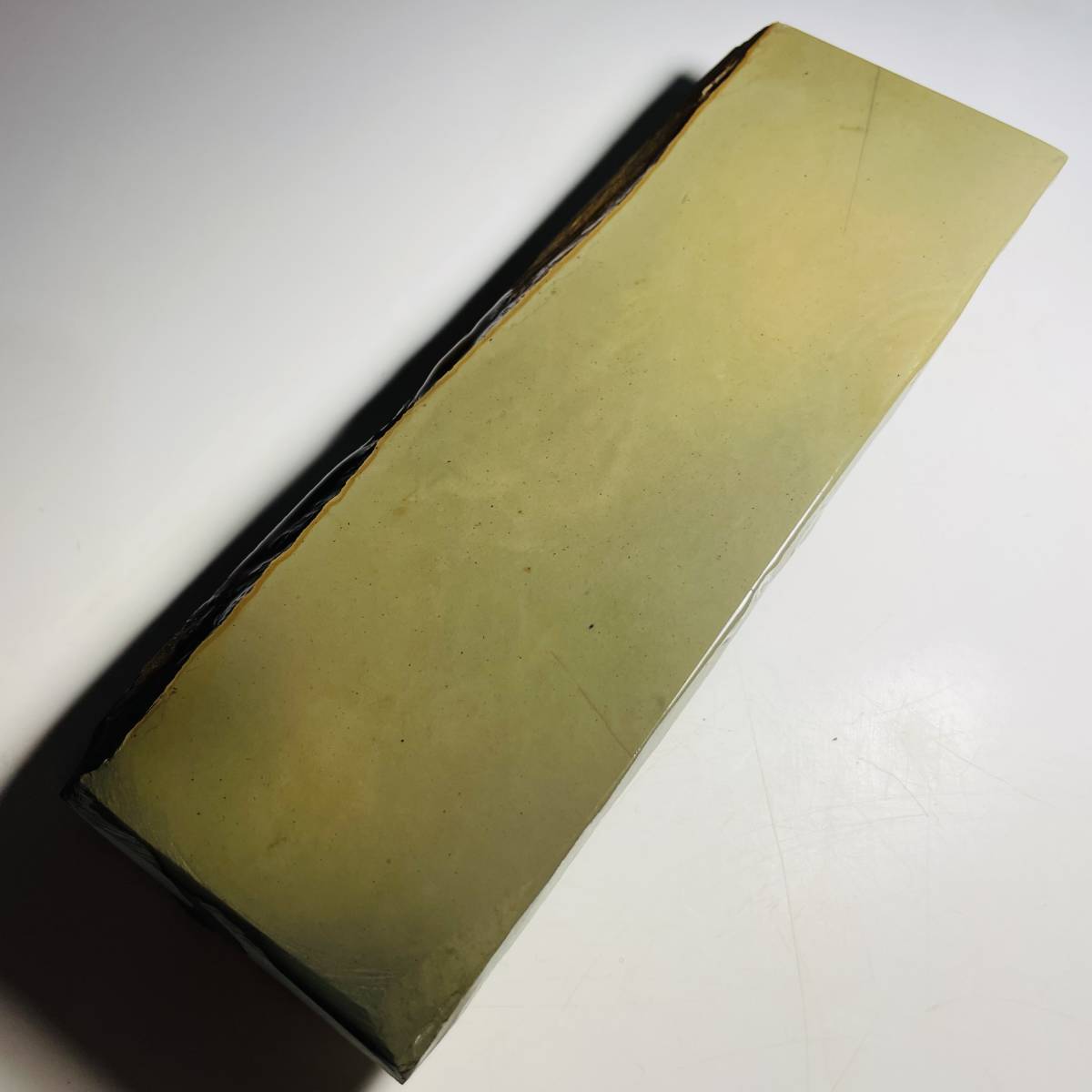 天然砥石 若狭 戸前 1350g 仕上げ砥石 / 鉋鑿大工道具鋸剃刀包丁-