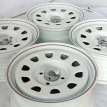 新品 デイトナ 14-6.0J＋30 4-100 ホワイト タイヤ付4本SET 165/80R14 トーヨー OPENCOUNTRY R/T プロボックス アウトレット特価(W2410-0)_画像3