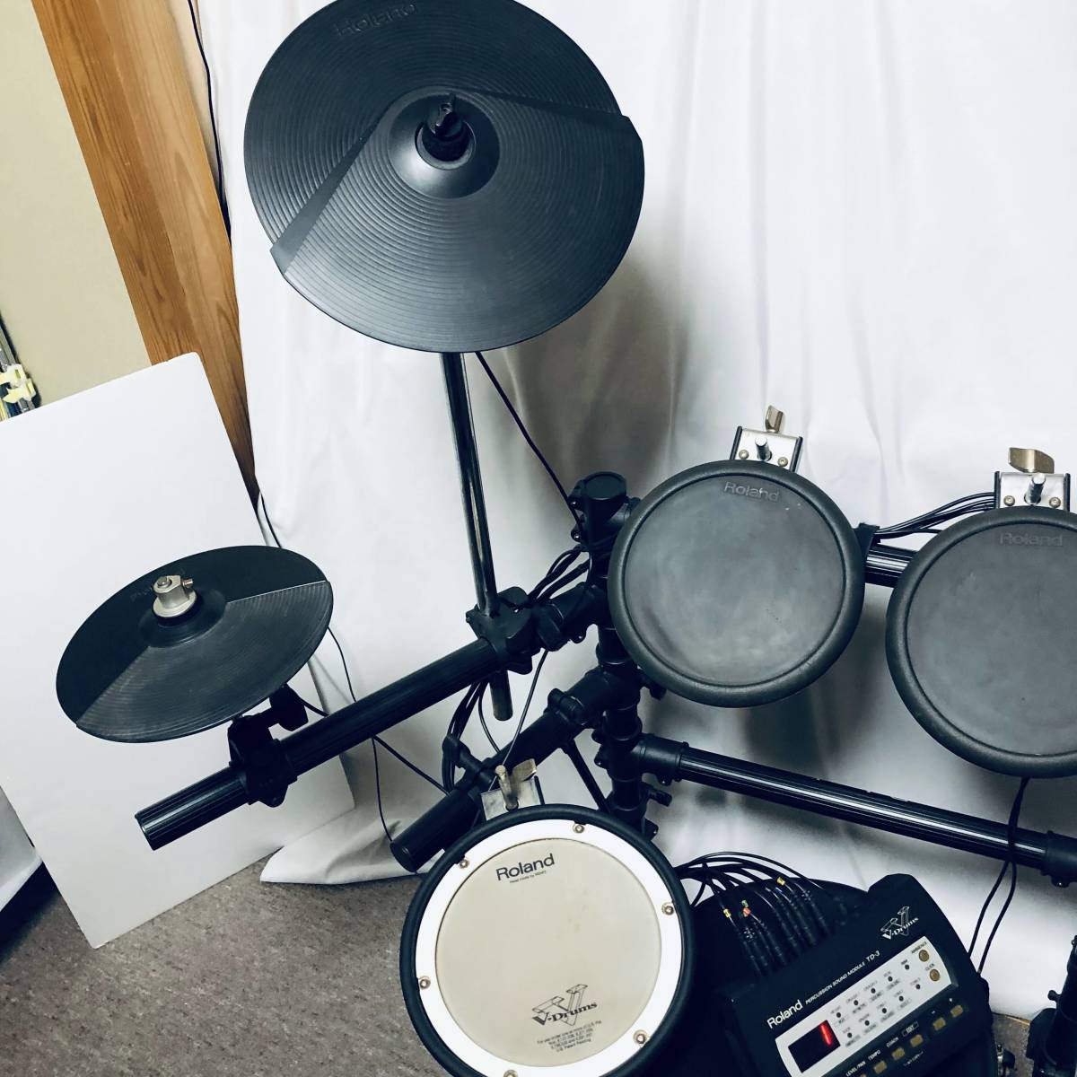 電子ドラム】音出し確認済み 現状品 Roland ローランド V-Drums TD-3