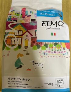 ELMO・エルモ・リッチインチキン・成犬用(１歳〜)・３Kg・ドッグフード