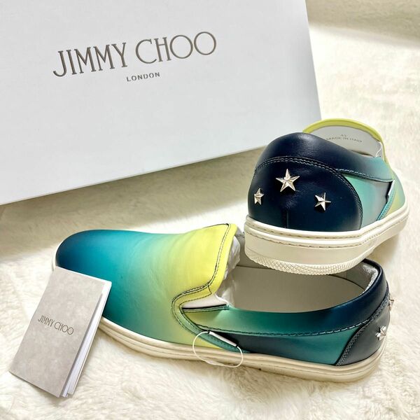 【新品未使用】JIMMY CHOO GROVE EGO マルチカラー スリッポン