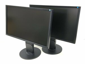 EIZO 23型 液晶モニタ- FlexScan EV2316W （ 使用時間859H 1248H）高さ調整 縦回転 　2台まとめ 　中古品（管：2E-M）