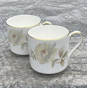 英国王室御用達　ROYAL DOULTON Yorkshire Rose コーヒーカップ　×2 送料無料