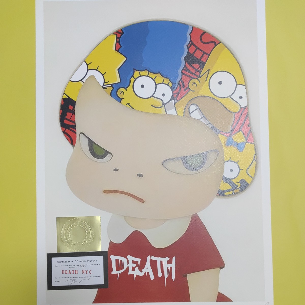 DEATH NYC 世界限定100枚 アートポスター 奈良美智 NARA YOSHITOMO