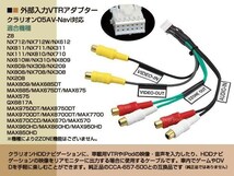 メール便送料無料 外部入力★クラリオン/アゼスト AVナビ用VTRケーブル MAX7700_画像2