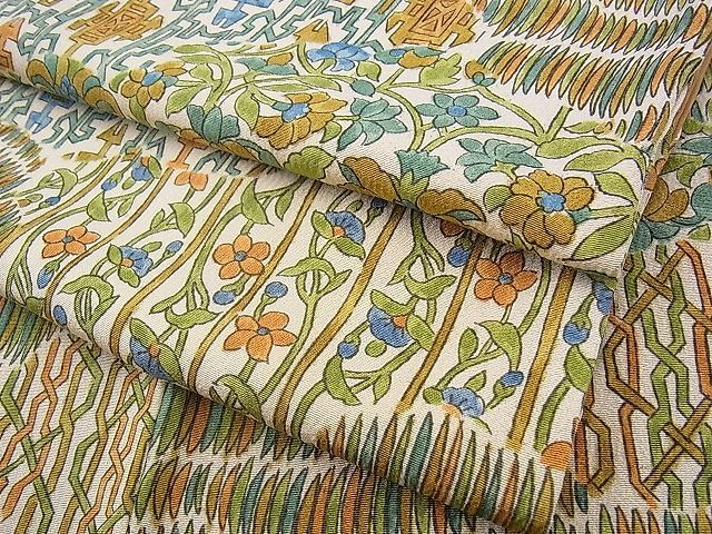 4着物屋ほのか□上質な小紋切嵌更紗花文逸品n-sx0658 | JChere雅虎拍卖代购