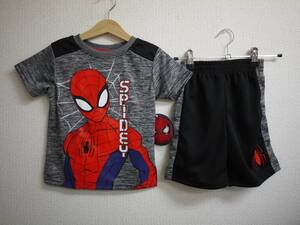 NY/新品/即決☆Marvel Spider-man/スパイダーマン☆ Tシャツ&パンツ セットアップ 3T