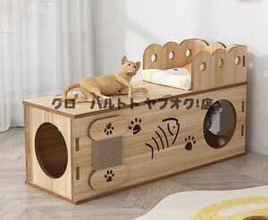 実用★ ねこハウス 猫小屋 室内用 猫 ネコ キャット おしゃれ ベッド 家 かわいい カントリー家具 ベッド かわいい 木製 猫の家 猫舎 S588