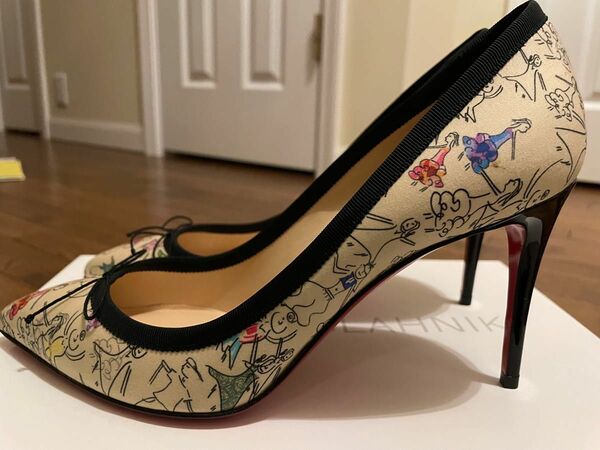 匿名配送　送料込　美品　Christian louboutin 38 クリスチャン・ルブタン　ピンヒールパンプス