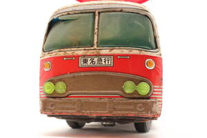 ヴィンテージ　ブリキのバス　東名急行　一晃産業　イチコーの金属玩具　発送100サイズ　キズや汚れサビ