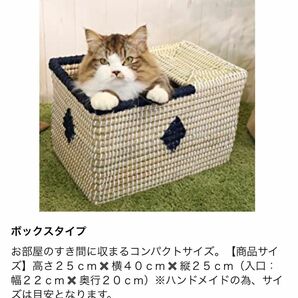 猫ちぐら　デニムボックス　キャティーマン