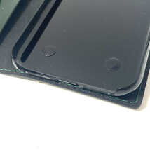 手帳型ケース　iPhone 11 用 ハードカバー レザー スマホ スマホケース 携帯 スマホホルダー 革 本革 ブラック グリーン_画像6
