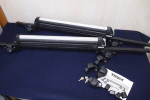 中古品☆ＴＨＵＬＥ☆キャリアベースセット☆１２６ｃｍ☆２本☆１１２Ｓ４－Ｆ９６９０