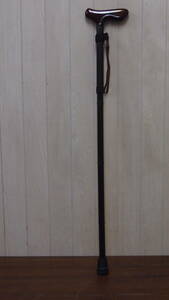  secondhand goods * cane * stair length adjustment * folding * black / Brown *307S4-J12702