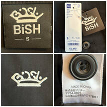 ★新品 BiSH×GU ビッシュ 5分袖 オープンカラー シャツ 黒 ブラック S_画像3