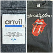 【1000円〜】★USA FABRIC/THE Rolling Stones ザローリングストーンズ 古着 プリント 半袖Tシャツ ブラック メンズ S_画像3
