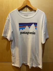 USA製 パタゴニア プリント 半袖 Tシャツ メンズ M 古着 Patagonia アウトドア ロゴ