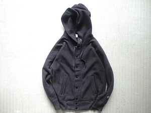 即決 復刻 青タグ SHIPS 別注 Champion REVERSE WEAVE フルジップ フルスナップ パーカー 黒 Sサイズ