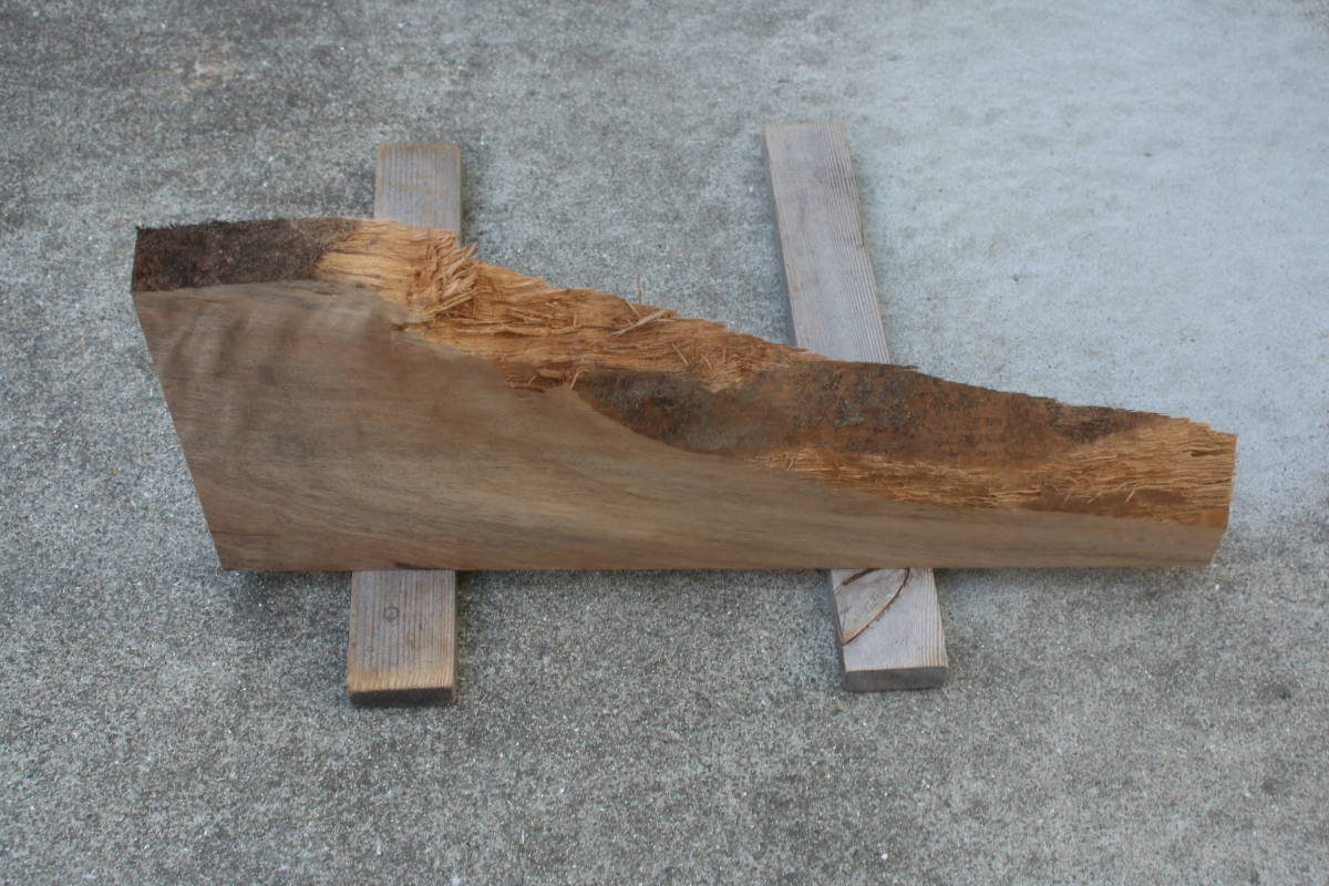 ムラサキタガヤサン ムラサキタガヤ 紫鉄刀木 無垢材 長さ48.4cm 幅