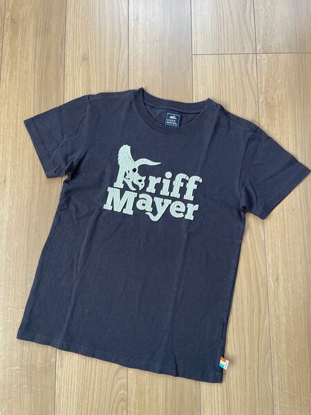 ◆KRIFF MAYER Ｔシャツ 1６０ チャコールグレー ロゴ バックプリント◆