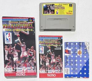 【スーパーファミコンソフト（SFC）】テクモ『スーパーNBAバスケットボール（1992年12月25日発売）』