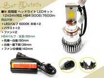 ベンツ SL R230 H13~ LEDキット HB4 フォグランプ 7600lm_画像2