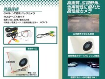 クラリオンMAX760DTB 防水 ガイドライン無 12V IP67 埋め込みホワイト CMD CMOSリア ビュー カメラ バックカメラ/変換アダプタセット_画像2