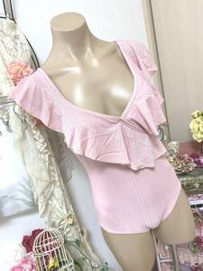  дамский купальный костюм XL размер :[YONGYIMEI] дизайн One-piece купальный костюм : розовый 