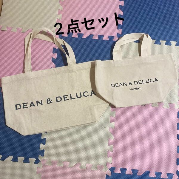 新品　未使用　DEAN&DELUCA ディーン&デルーカ トートバッグ ハワイ限定 ディーンアンドデルーカ エコバッグ　2点セット