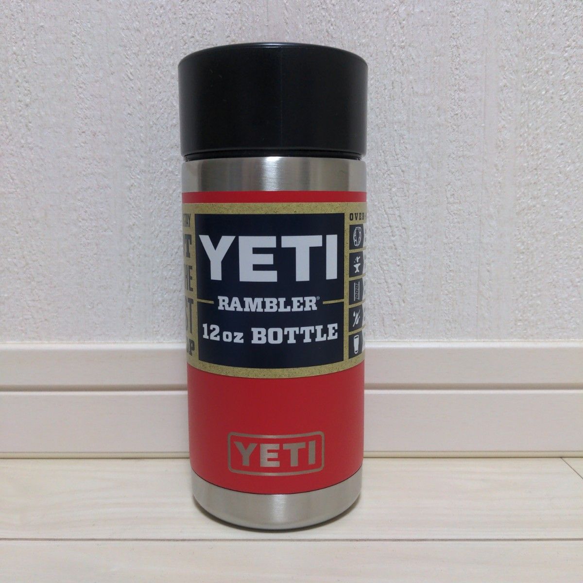 新品YETI ランブラー 黒ピンクセット 保冷缶ホルダー 12oz 350ml