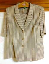 Leilianレリアン、半袖スーツ（タンクトップ付）+13サイズ、スカートのみ裏地付、初夏～秋口、日本製_画像2