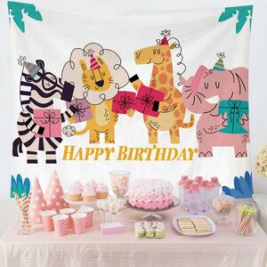  new work! tapestry metal fittings attaching F56 birthday birthday animal animal memory day celebration 