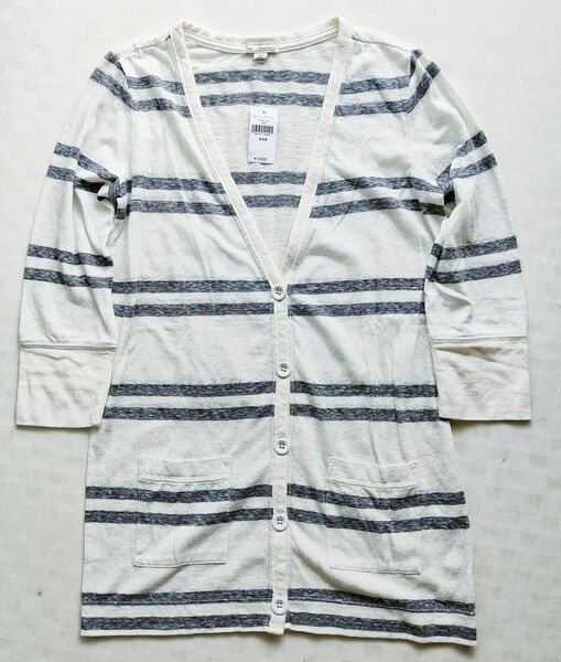 今だけお値下! 新品未使用 Gap カーディガン 夏カーディガン ボーダー 薄手 タグ付き