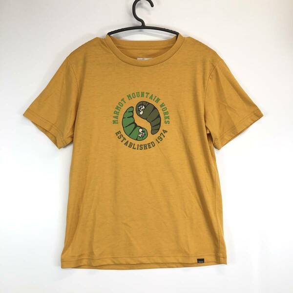 マーモット Marmot 半袖Tシャツ Mサイズ マスタード Marmot Mountain Works