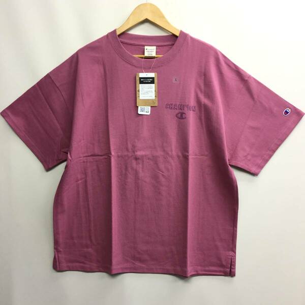 Championワンポイント Tシャツ チャンピオン Lサイズ ピンク系 コットン100% 定価4950円