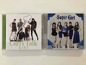 B17908　CD（中古）ガールズトーク(初回盤A)(DVD付)+スーパーガール(初回盤A)(DVD付)　KARA　2点セット