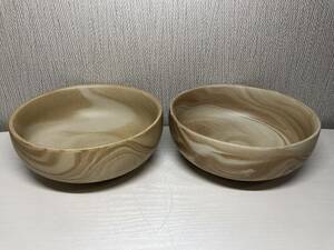 ニュー有田焼 高級ねり込み 木目 盛鉢 盛皿 深皿 和食器 無公害 レンジ オーブン可 ナチュラル 2個セット 一品料理 小料理 煮物 ボウル