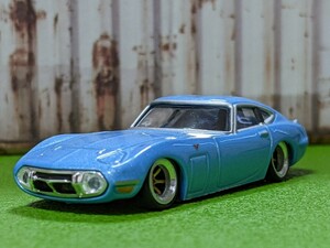 ★1/64 トミカサイズ　トヨタ2000ＧＴ改深リム、ローダウン●●、他にも色々出品中