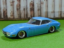 ★1/64 トミカサイズ　トヨタ2000ＧＴ改深リム、ローダウン●●、他にも色々出品中_画像10