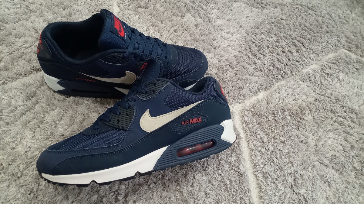 S25【特価/Used/入手困難】NIKE AIR MAX 90 ESSENTIA MIDNIGHT NAVY