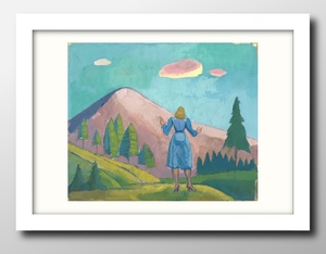 Art hand Auction 4816 ■ Livraison gratuite!! Affiche d'art peinture A3 taille K. Wiener illustration papier mat scandinave, résidence, intérieur, autres