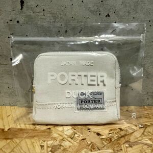 ホワイト【新品】PORTER DUCK 吉田カバン ポーター ダック 財布 小銭入れ コインケース